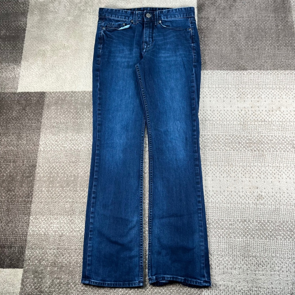 Calvin Klein Jeans Modern Boot Dark Wash Blue Denim 30X32 Men